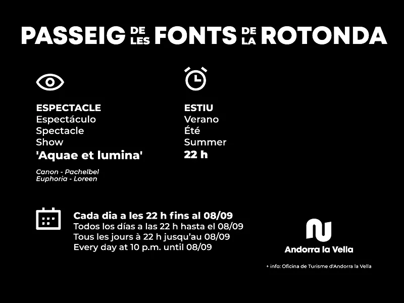 Horaris fonts estiu 2025 Horaris fonts estiu 2025