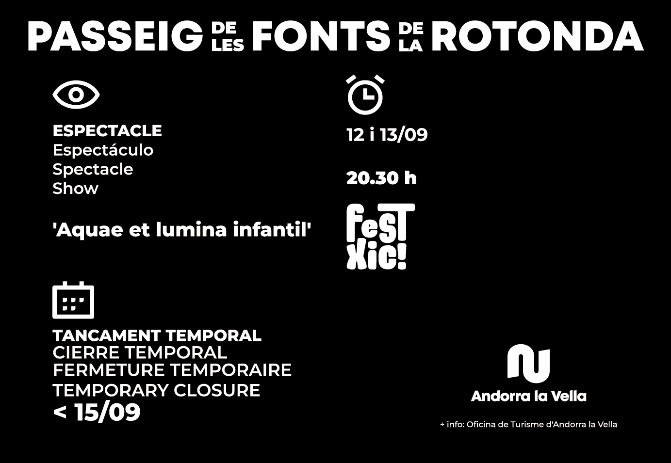 Horaris fonts tardor 2025 Horaris fonts tardor 2025